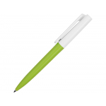 Ручка пластиковая шариковая Umbo BiColor, зеленое яблоко/белый, фото 2