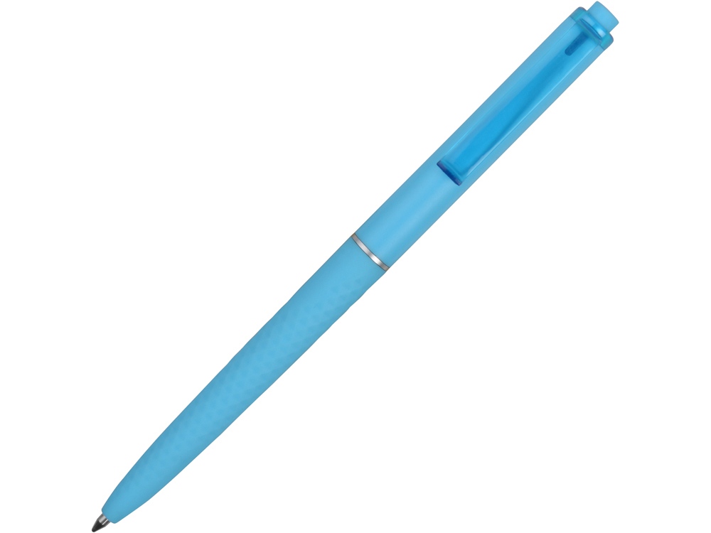 Ручка пластиковая soft-touch шариковая Plane, голубой - купить оптом