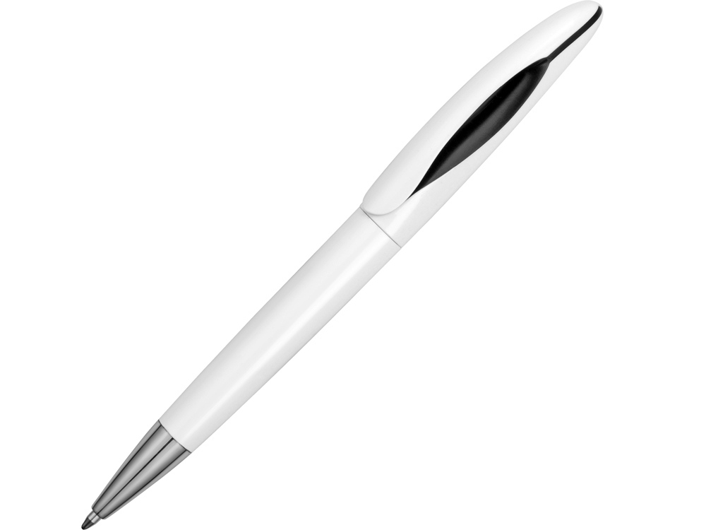 Ручка пластиковая шариковая Chink, белый/черный - купить оптом