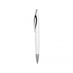 Ручка пластиковая шариковая Chink, белый/черный, фото 2