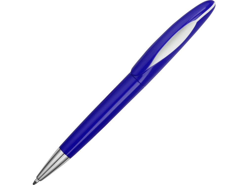 Ручка пластиковая шариковая Chink, синий/белый - купить оптом
