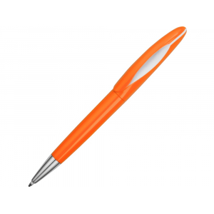 Ручка пластиковая шариковая Chink, оранжевый/белый - купить оптом