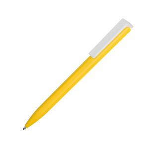 Ручка пластиковая шариковая Fillip, желтый/белый - купить оптом