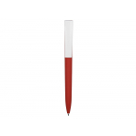 Ручка пластиковая soft-touch шариковая Zorro, красный/белый, фото 1