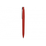 Ручка пластиковая soft-touch шариковая Zorro, красный/белый, фото 2