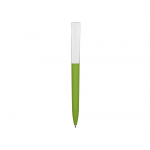 Ручка пластиковая soft-touch шариковая Zorro, зеленое яблоко/белый, фото 1