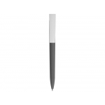 Ручка пластиковая soft-touch шариковая Zorro, серый/белый, фото 1