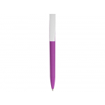 Ручка пластиковая soft-touch шариковая Zorro, фиолетовый/белый, фото 1