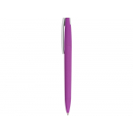 Ручка пластиковая soft-touch шариковая Zorro, фиолетовый/белый, фото 2