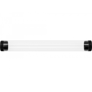 Футляр-туба пластиковый для ручки Tube 2.0, прозрачный/черный - купить оптом