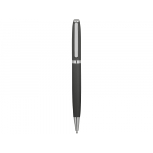Ручка металлическая шариковая Flow soft-touch, серый/серебристый - купить оптом