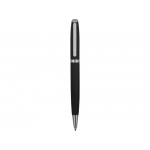 Ручка металлическая шариковая Flow soft-touch, черный/серебристый, фото 1