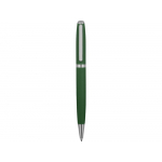 Ручка металлическая шариковая Flow soft-touch, зеленый/серебристый, фото 1