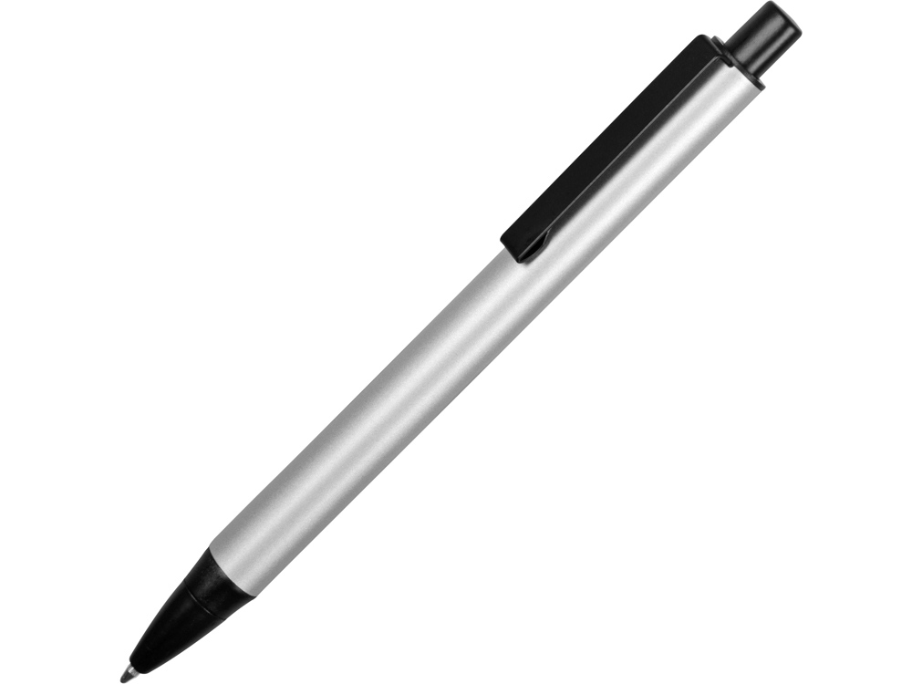 Ручка металлическая шариковая Ellipse овальной формы, серебристый/черный - купить оптом