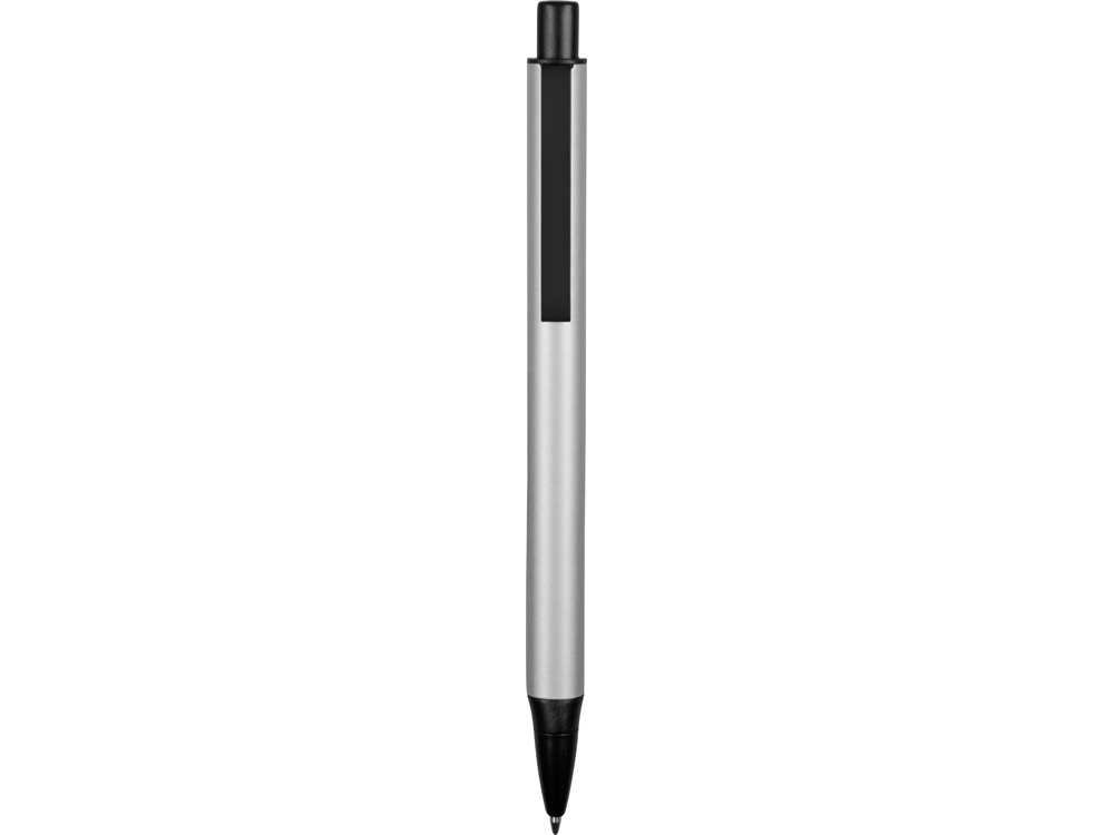 Ручка металлическая шариковая Ellipse овальной формы, серебристый/черный - купить оптом