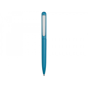 Ручка металлическая шариковая Skate, голубой/серебристый, синий - купить оптом