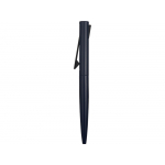 Ручка металлическая шариковая Bevel, темно-синий/черный, фото 4