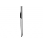 Ручка металлическая шариковая Bevel, серебристый/черный, фото 1