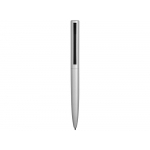Ручка металлическая шариковая Bevel, серебристый/черный, фото 2