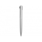 Ручка металлическая шариковая Bevel, серебристый/черный, фото 3