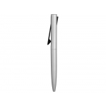 Ручка металлическая шариковая Bevel, серебристый/черный, фото 4