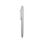 Ручка металлическая шариковая Bobble с силиконовой вставкой, серый/белый, фото 2