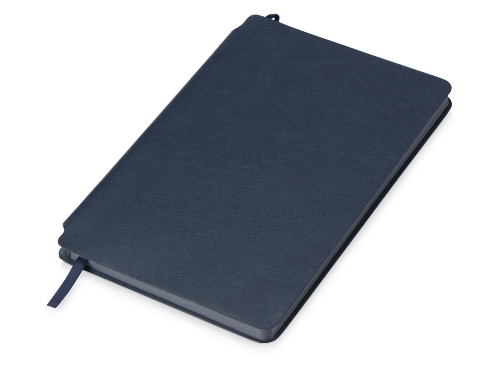 Блокнот Notepeno 130x205 мм с тонированными линованными страницами, темно-синий - купить оптом
