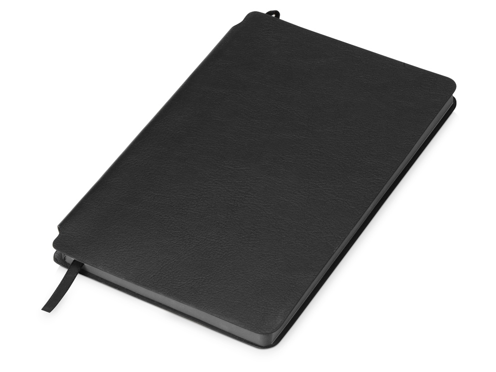 Блокнот Notepeno 130x205 мм с тонированными линованными страницами, черный - купить оптом