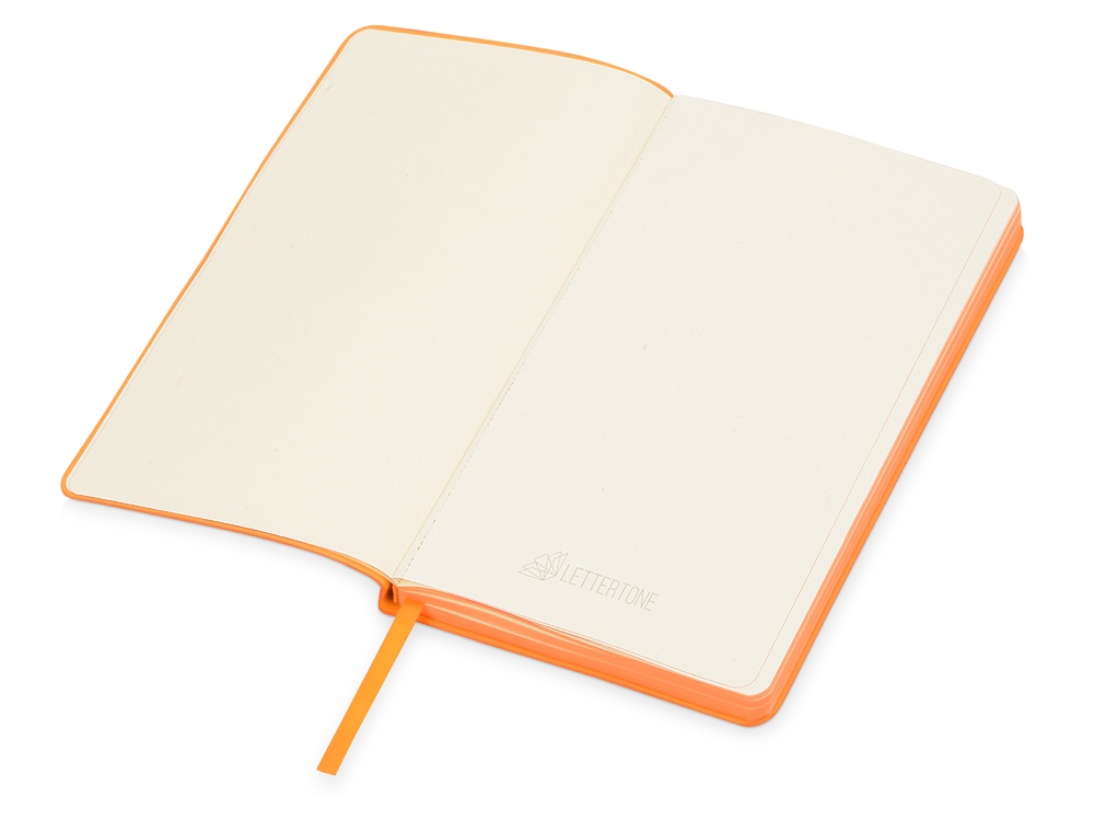 Блокнот Notepeno 130x205 мм с тонированными линованными страницами, оранжевый - купить оптом