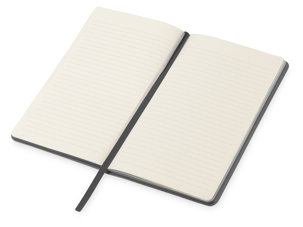 Блокнот Notepeno 130x205 мм с тонированными линованными страницами, серый - купить оптом
