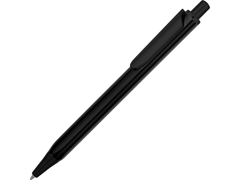 Ручка металлическая шариковая трехгранная Riddle, черный - купить оптом