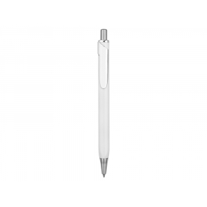 Ручка металлическая шариковая трехгранная Riddle, белый/серебристый - купить оптом