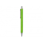 Ручка металлическая шариковая трехгранная Riddle, зеленое яблоко/серебристый, фото 2