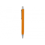 Ручка металлическая шариковая трехгранная Riddle, оранжевый/серебристый, фото 2