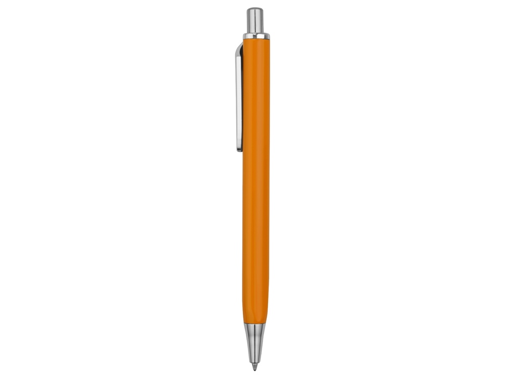 Ручка металлическая шариковая трехгранная Riddle, оранжевый/серебристый - купить оптом