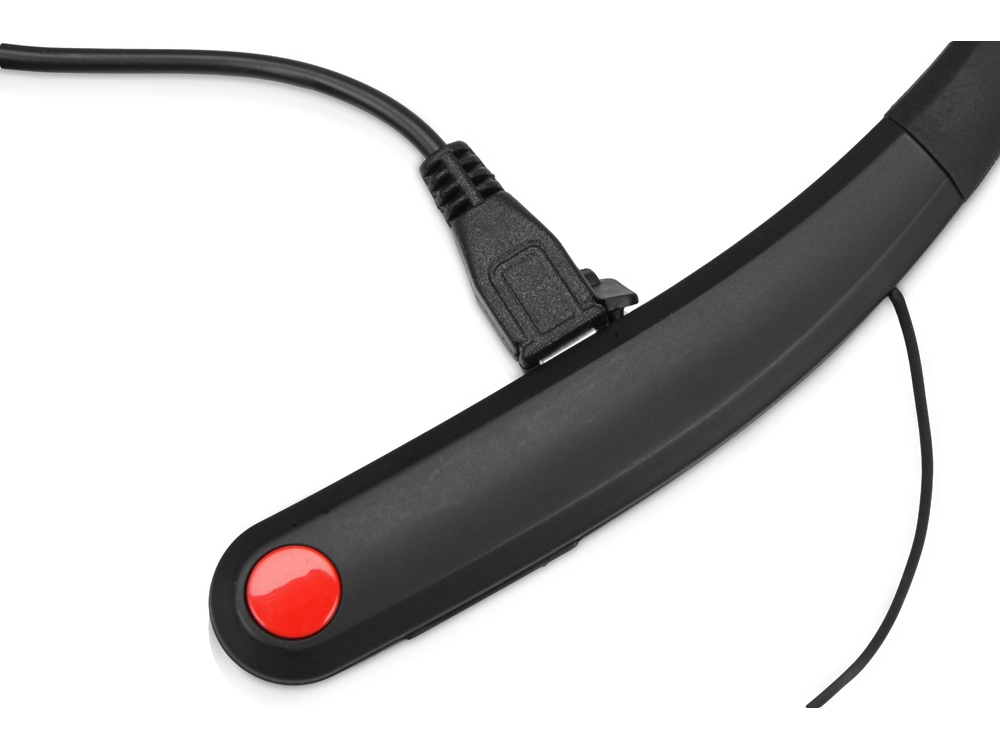 Беспроводные наушники с микрофоном Soundway, черный/красный - купить оптом
