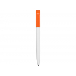 Ручка пластиковая шариковая Миллениум Color CLP, белый/оранжевый, фото 1