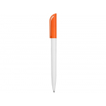 Ручка пластиковая шариковая Миллениум Color CLP, белый/оранжевый, фото 2