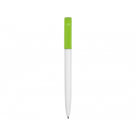 Ручка пластиковая шариковая Миллениум Color CLP, белый/зеленое яблоко, фото 1