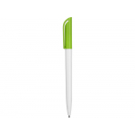 Ручка пластиковая шариковая Миллениум Color CLP, белый/зеленое яблоко, фото 2
