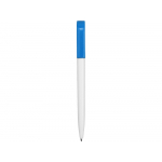 Ручка пластиковая шариковая Миллениум Color CLP, белый/голубой, фото 1