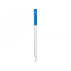 Ручка пластиковая шариковая Миллениум Color CLP, белый/голубой - купить оптом