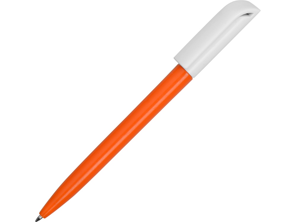 Ручка пластиковая шариковая Миллениум Color BRL, оранжевый/белый - купить оптом