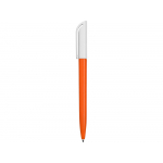 Ручка пластиковая шариковая Миллениум Color BRL, оранжевый/белый, фото 2