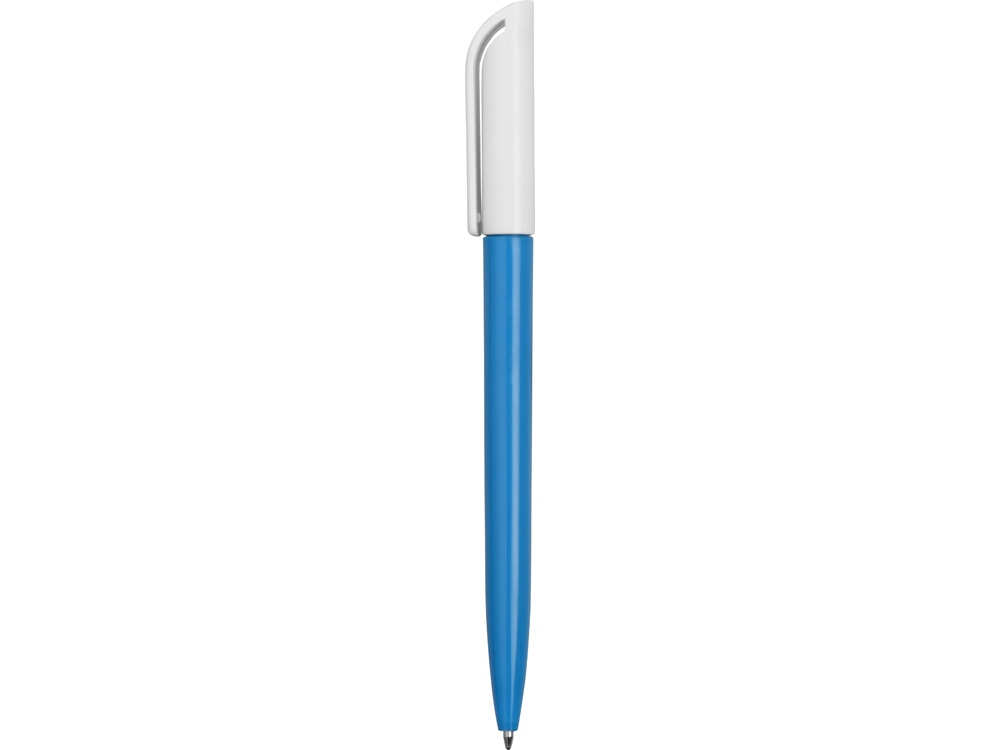 Ручка пластиковая шариковая Миллениум Color BRL, голубой/белый - купить оптом
