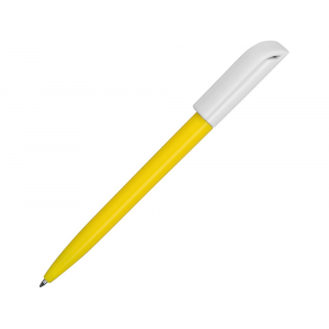 Ручка пластиковая шариковая Миллениум Color BRL, желтый/белый - купить оптом