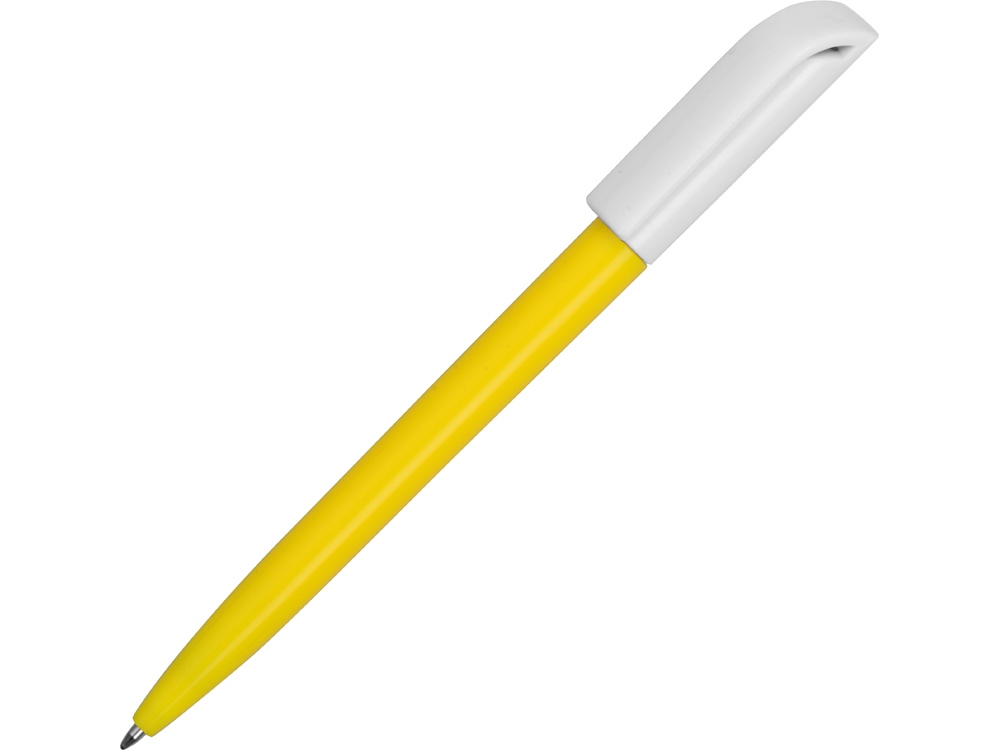 Ручка пластиковая шариковая Миллениум Color BRL, желтый/белый - купить оптом