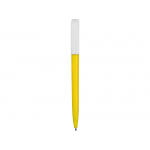 Ручка пластиковая шариковая Миллениум Color BRL, желтый/белый, фото 1