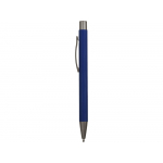 Ручка металлическая soft touch шариковая Tender, синий/серый, фото 2