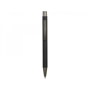 Ручка металлическая soft touch шариковая Tender, черный/серый - купить оптом